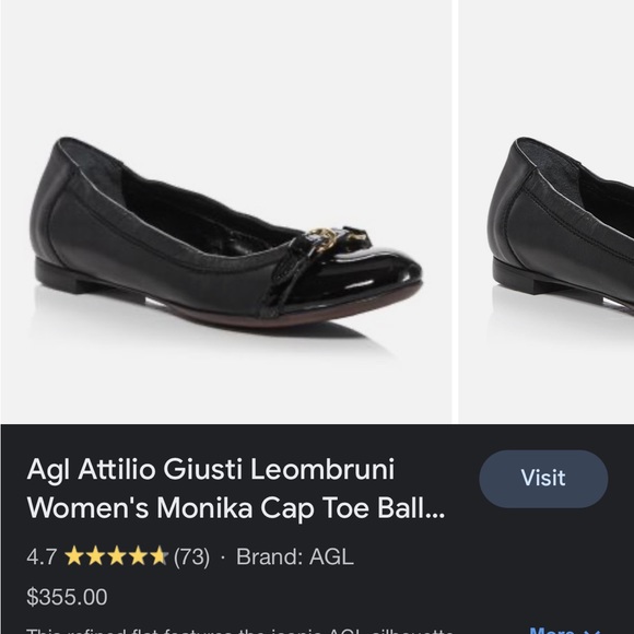 Monika Cap Toe Ballet Flat by AGL - Picture 6 of 6